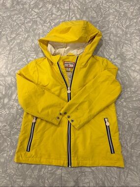 Hunter for Target Kids Bright Yellow Lightweight Rain Jacket Size 4T